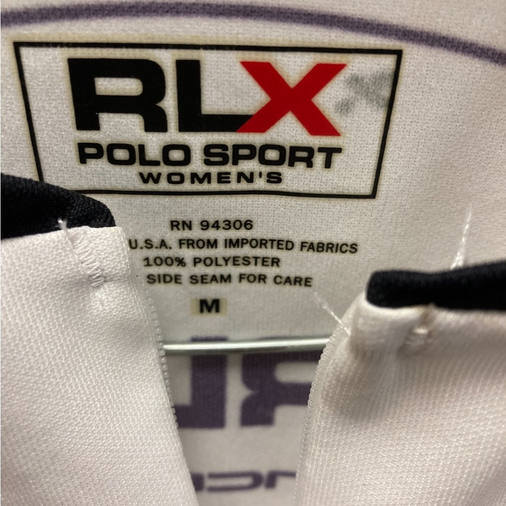 Polo by Ralph Lauren White and Black womens cycle jersey. Great condition - Picture 4 of 4